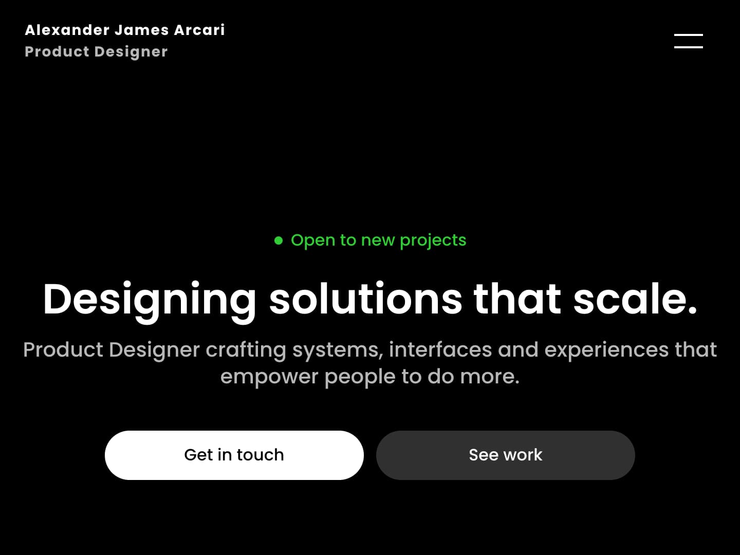 Alexander James Arcari Portfolio