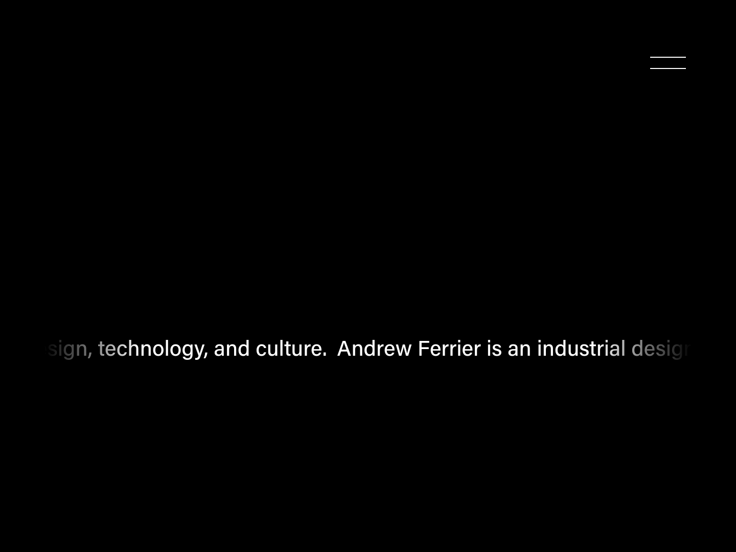 Andrew Ferrier Portfolio