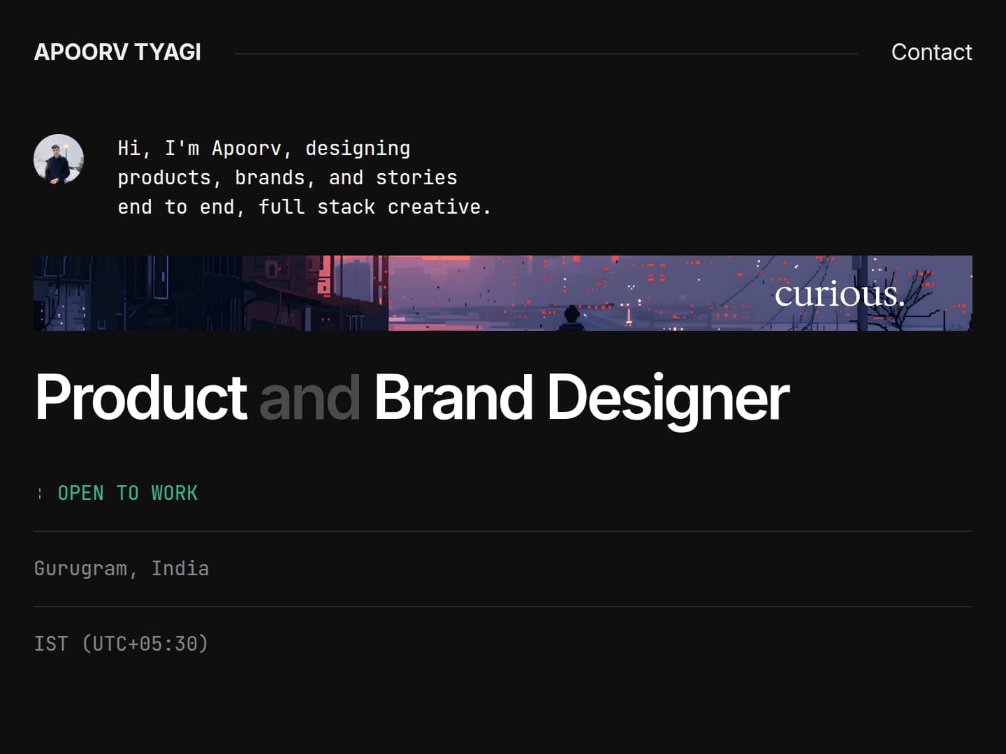 Apoorv Tyagi Portfolio