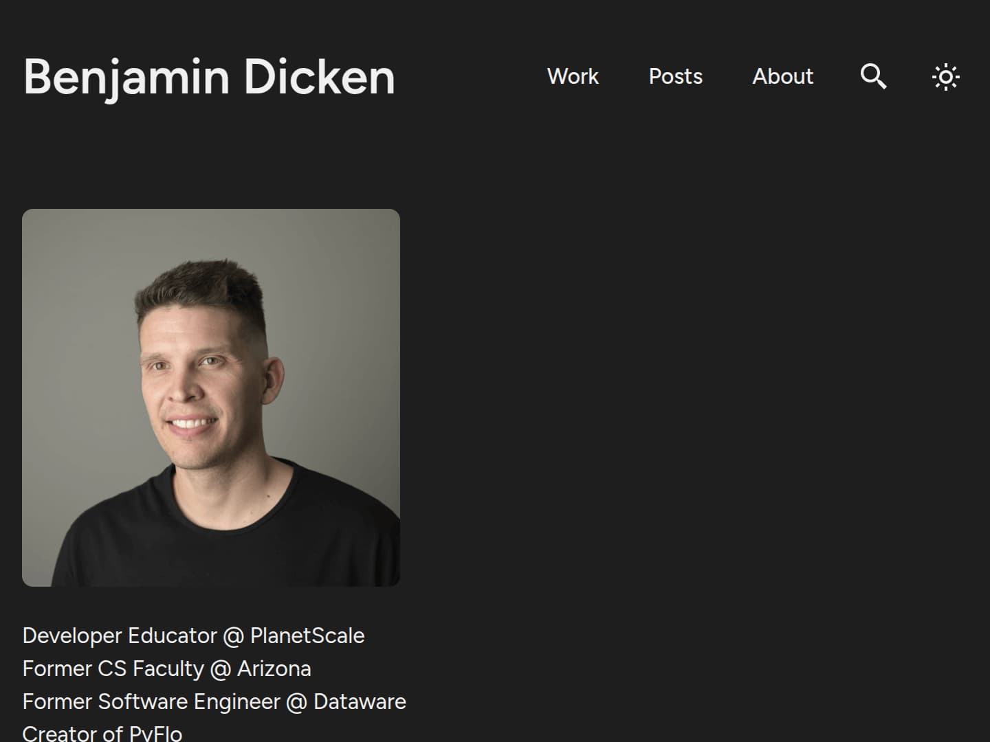 Benjamin Dicken Portfolio