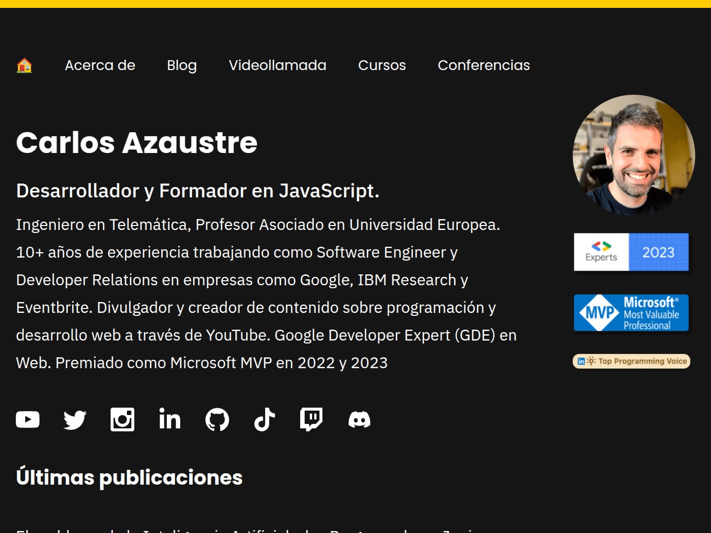 Carlos Azaustre Portfolio