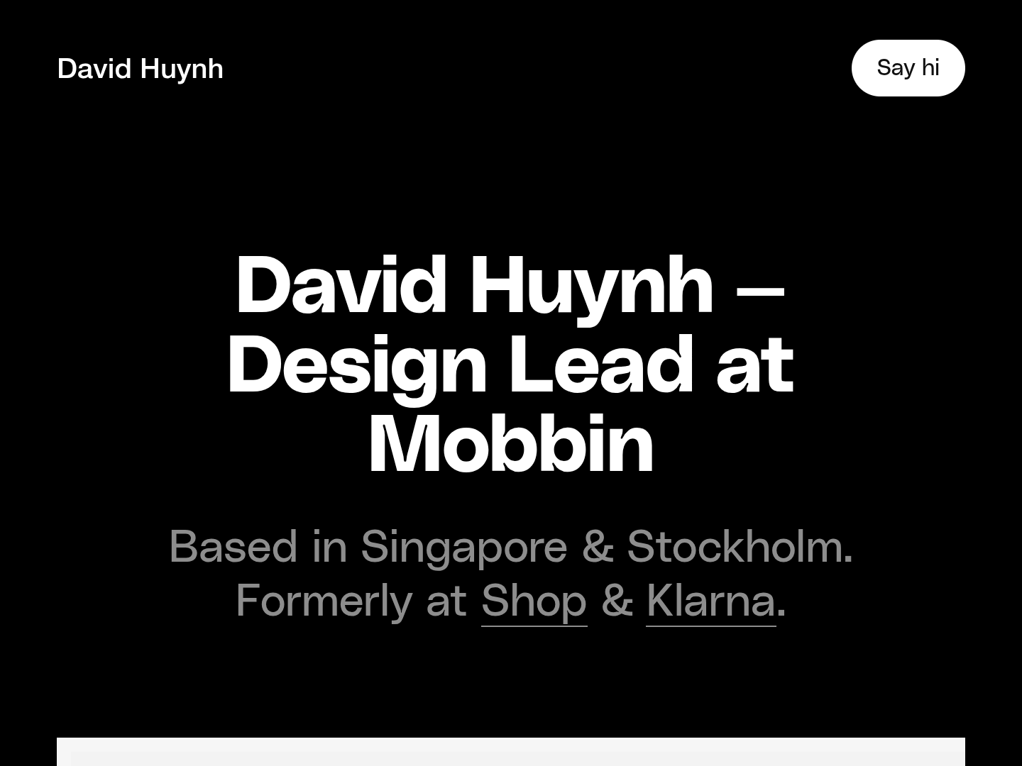David Huynh Portfolio
