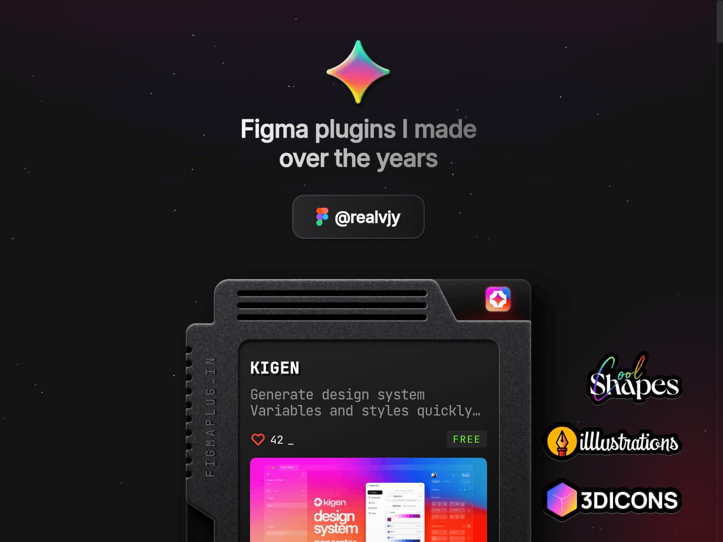 Realvjy's Figma Plugin Portfolio