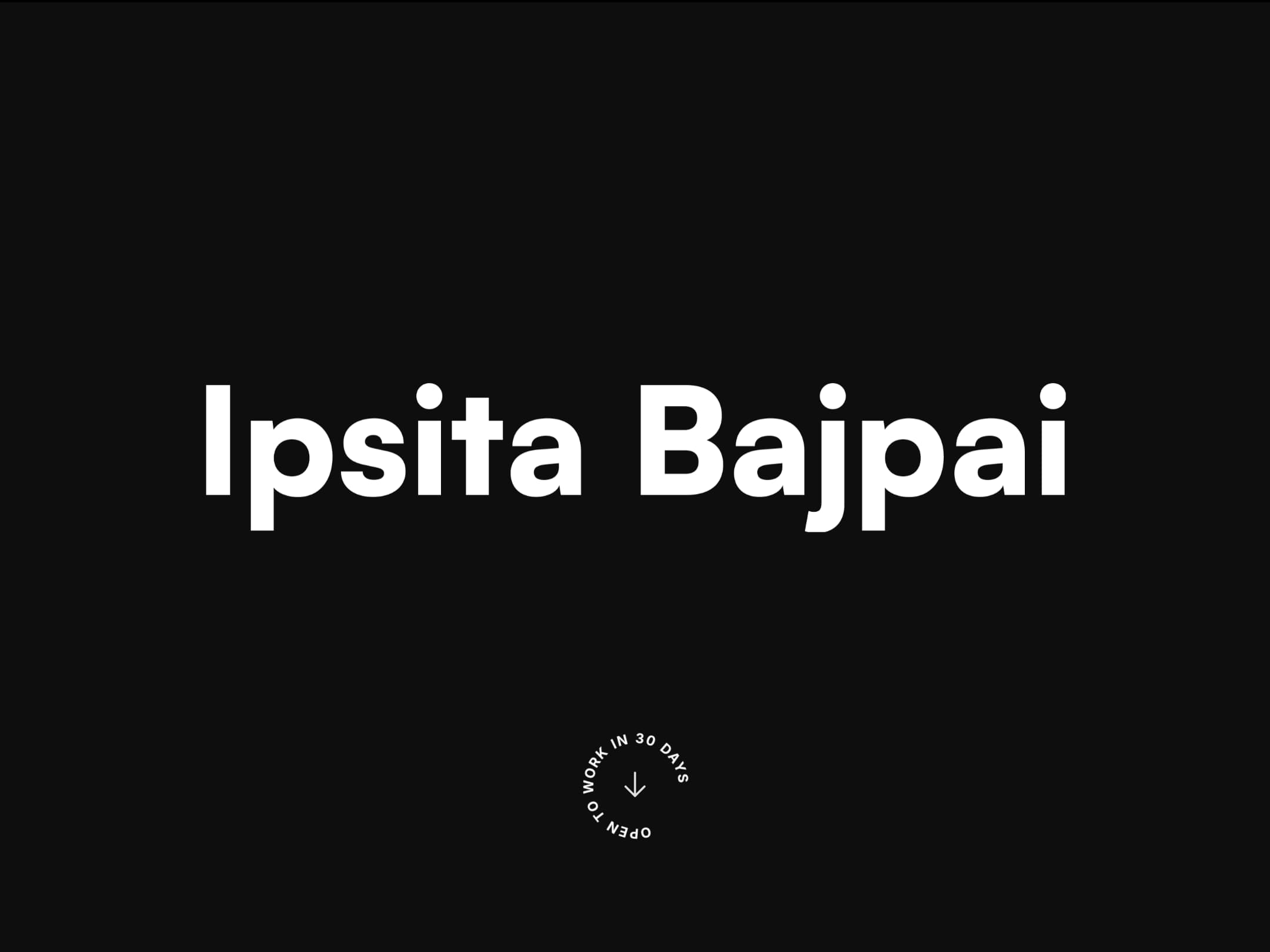 Ipsita Bajpai Portfolio
