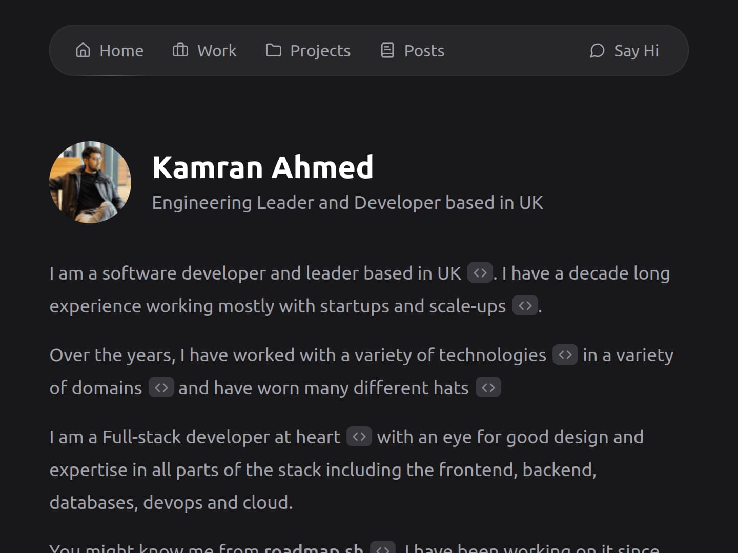 Kamran Ahmed Portfolio