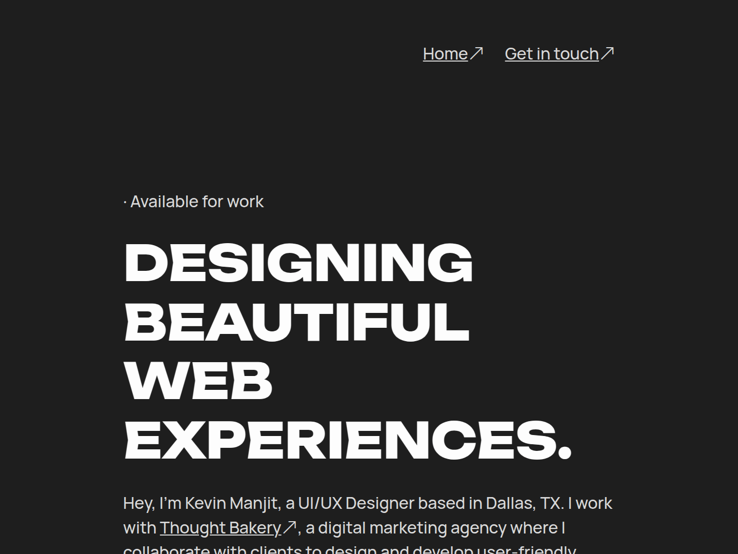 Kevin Manjit Portfolio