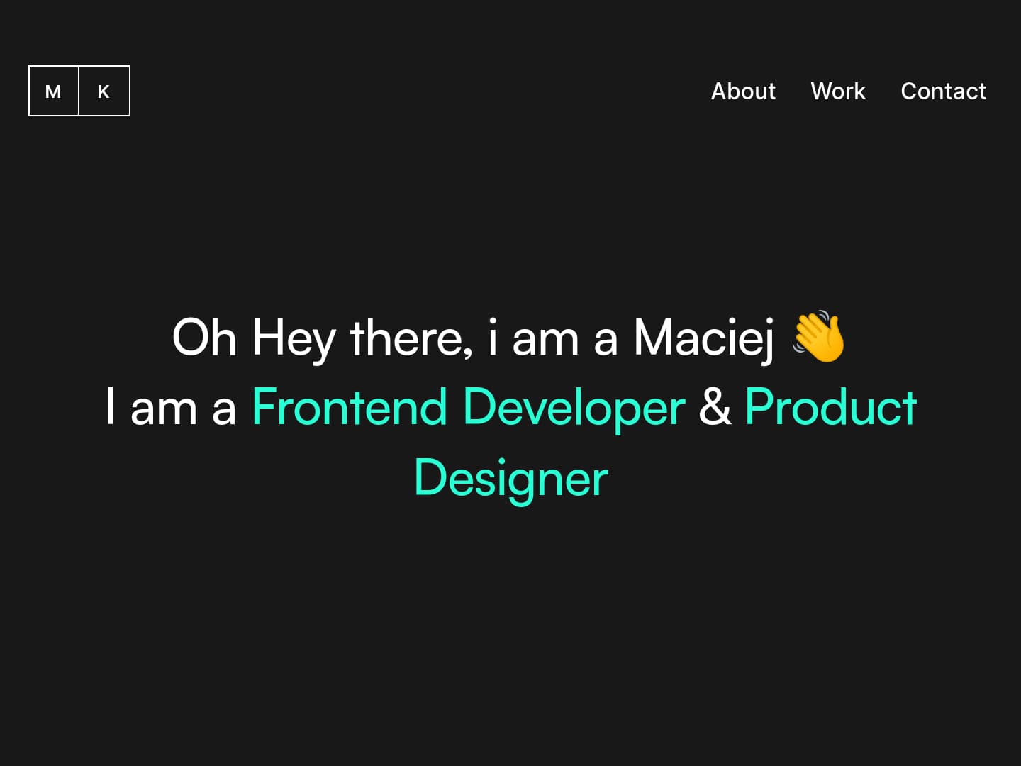 Maciej Portfolio