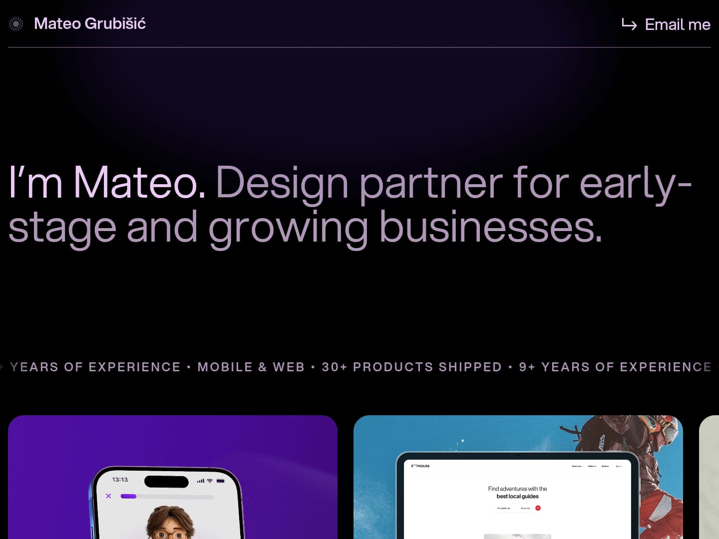 Mateo Grubišić Portfolio