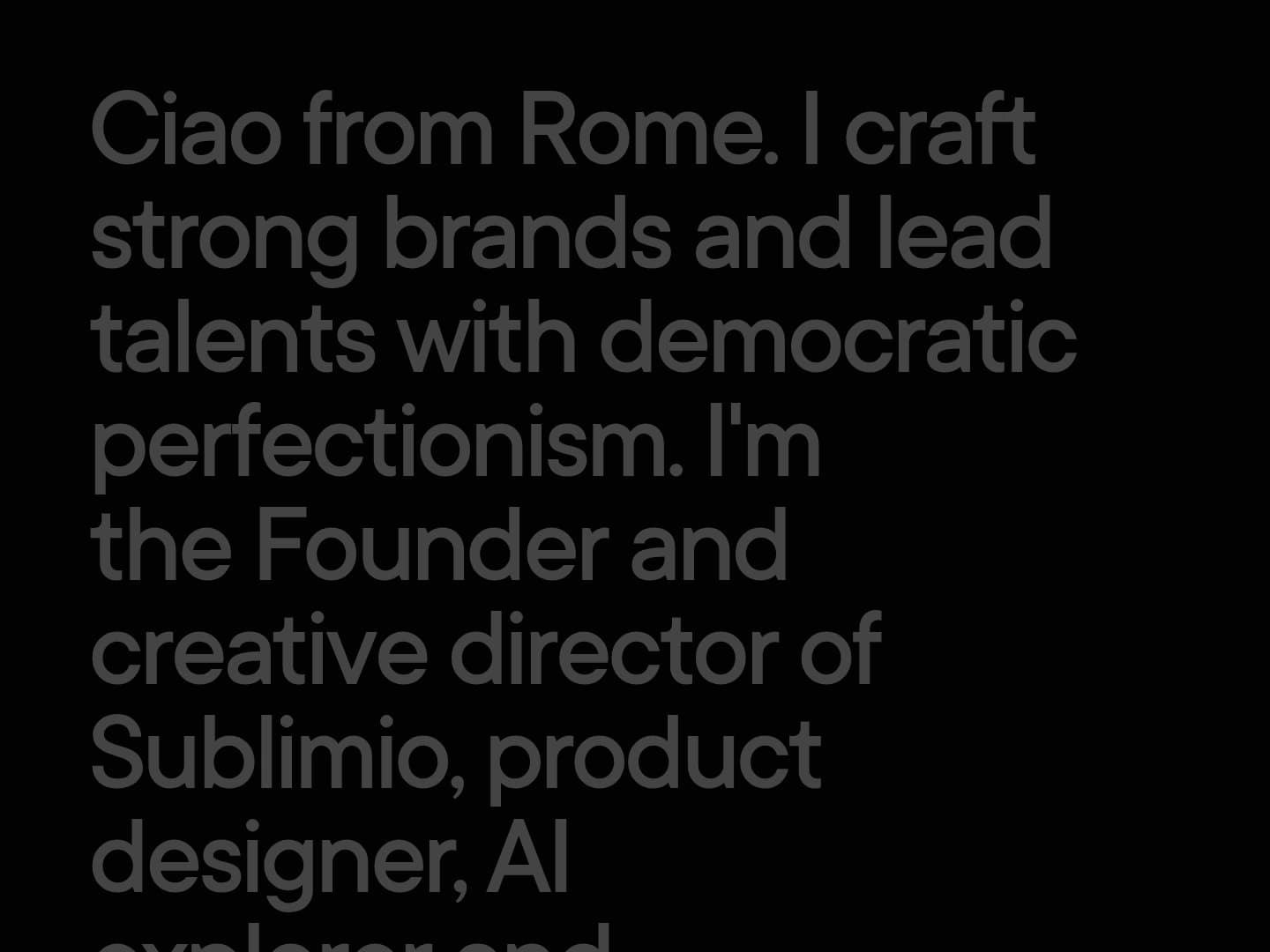 Matteo Modica Portfolio