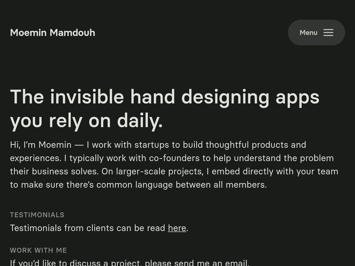 Moemin Mamdouh Portfolio