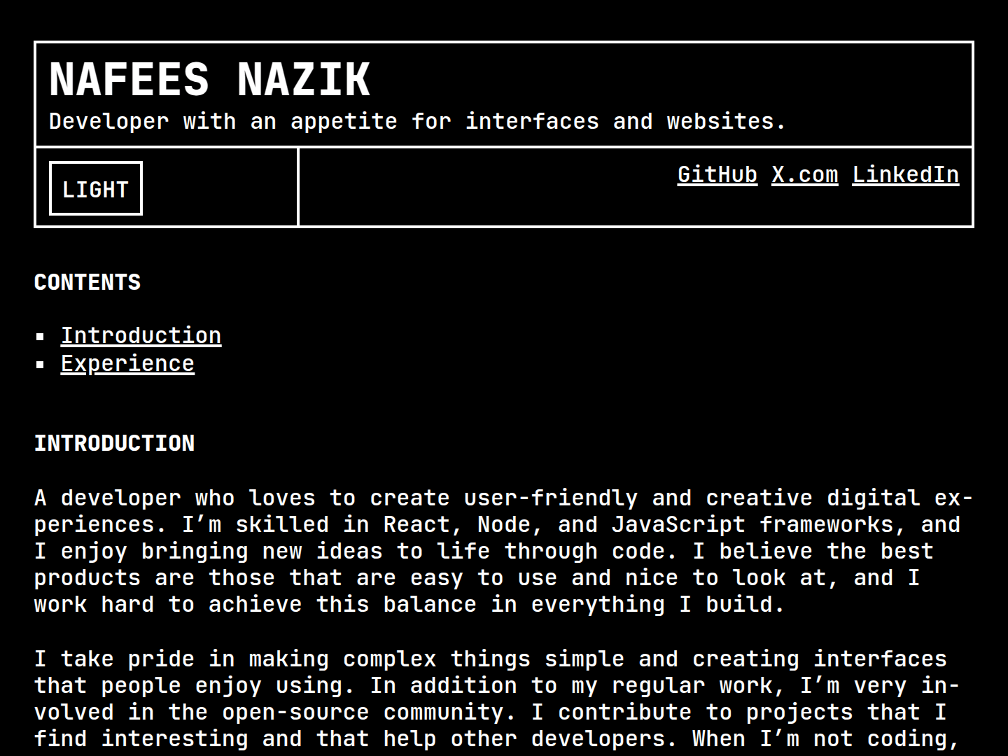 Nafees Nazik Portfolio