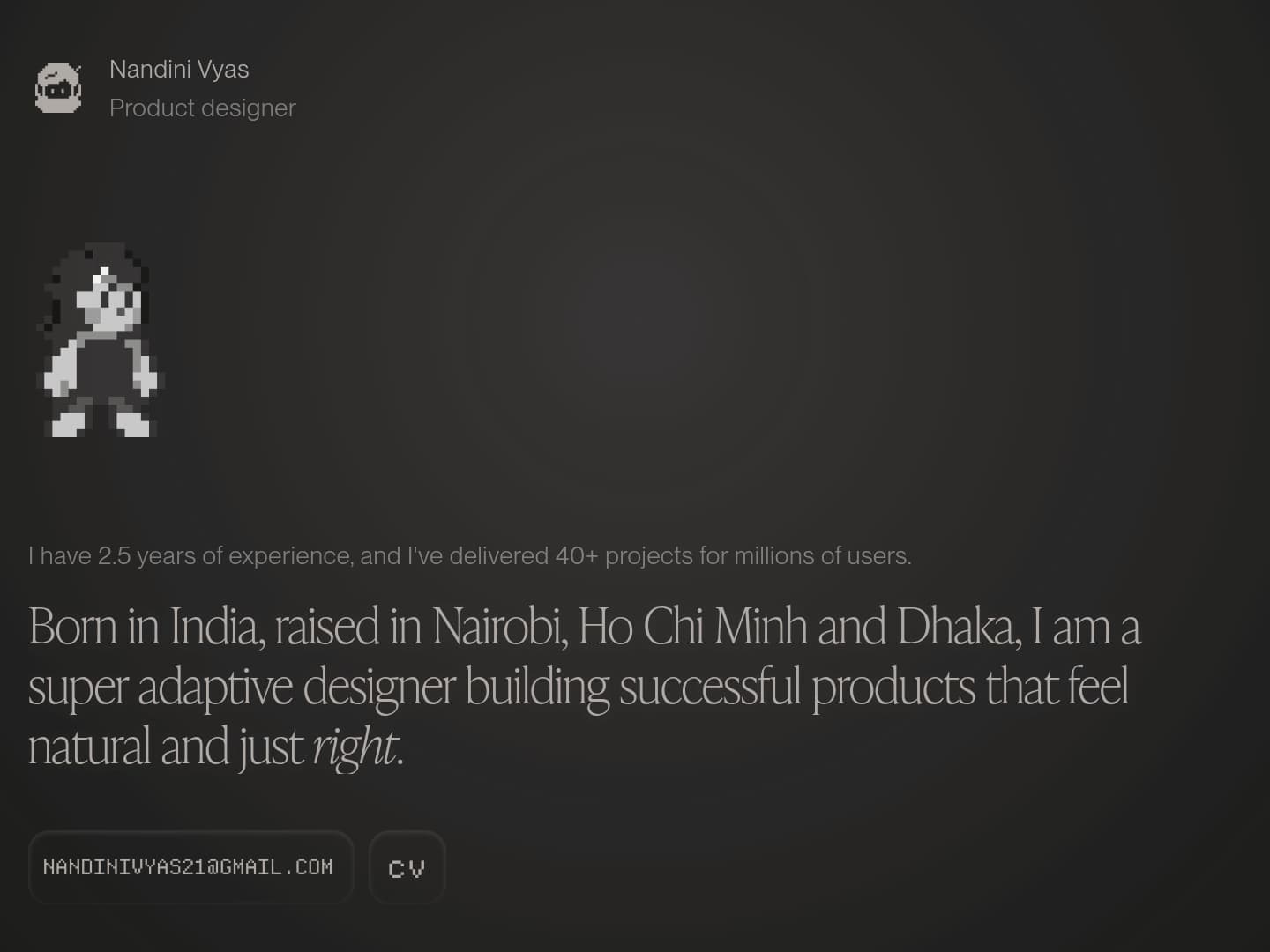 Nandini Vyas Portfolio