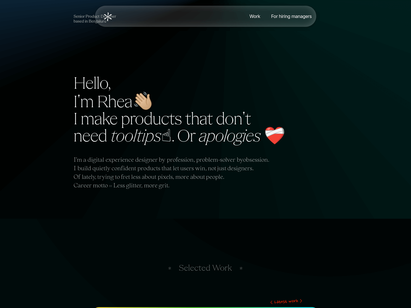 Rhea Kapur Portfolio