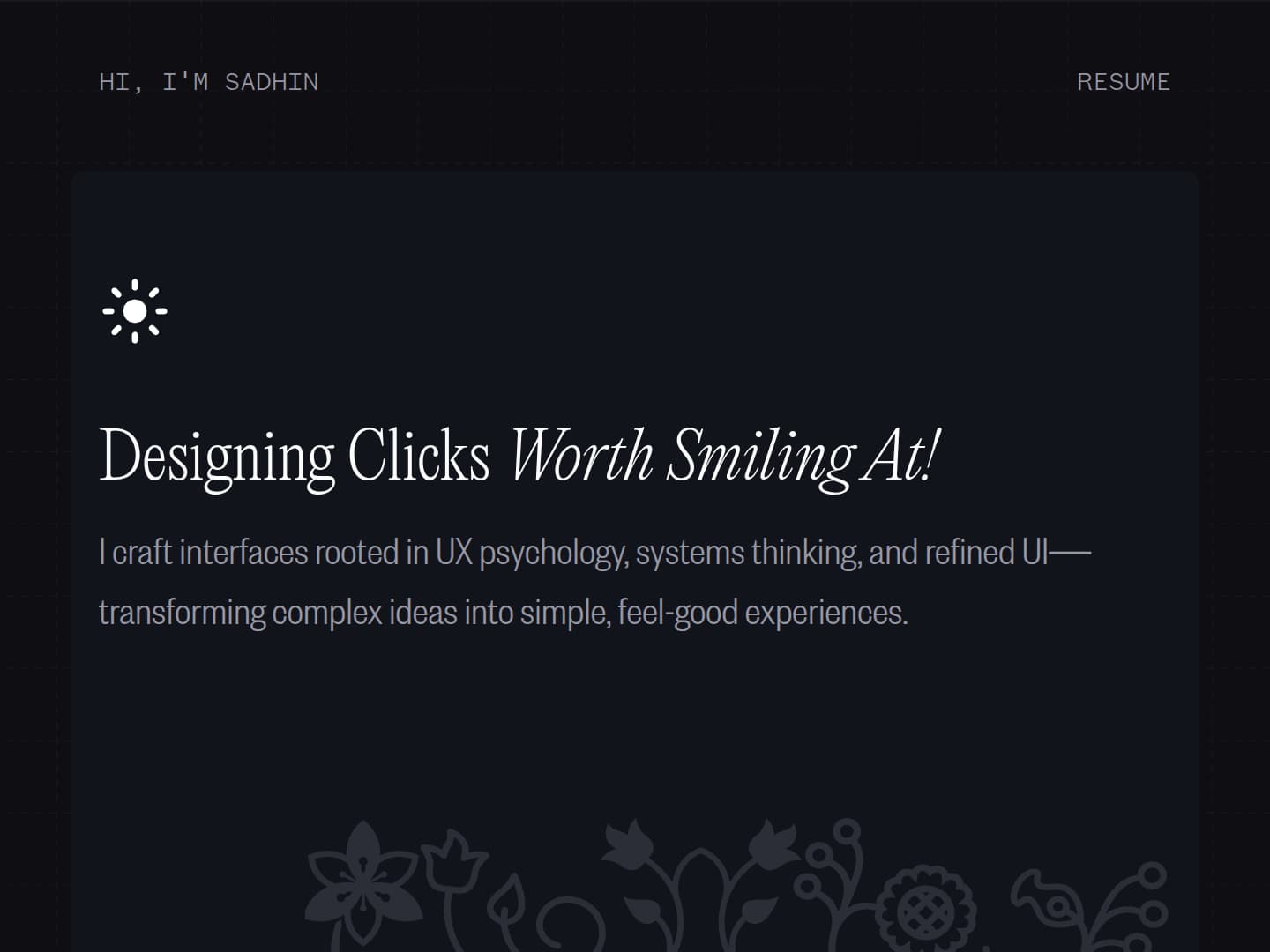 Sadhin Saleem Portfolio