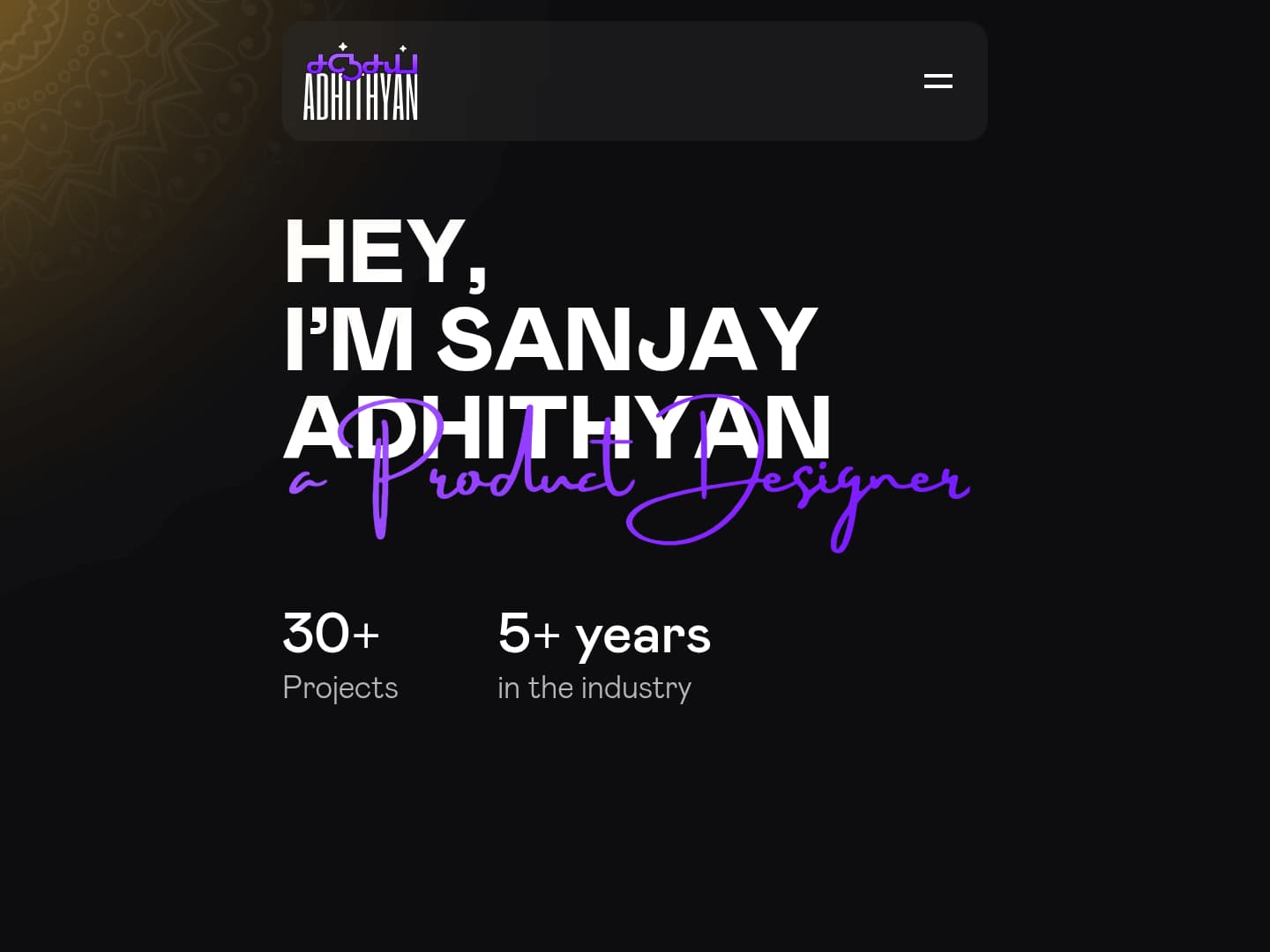 Sanjay Adhithyan Portfolio
