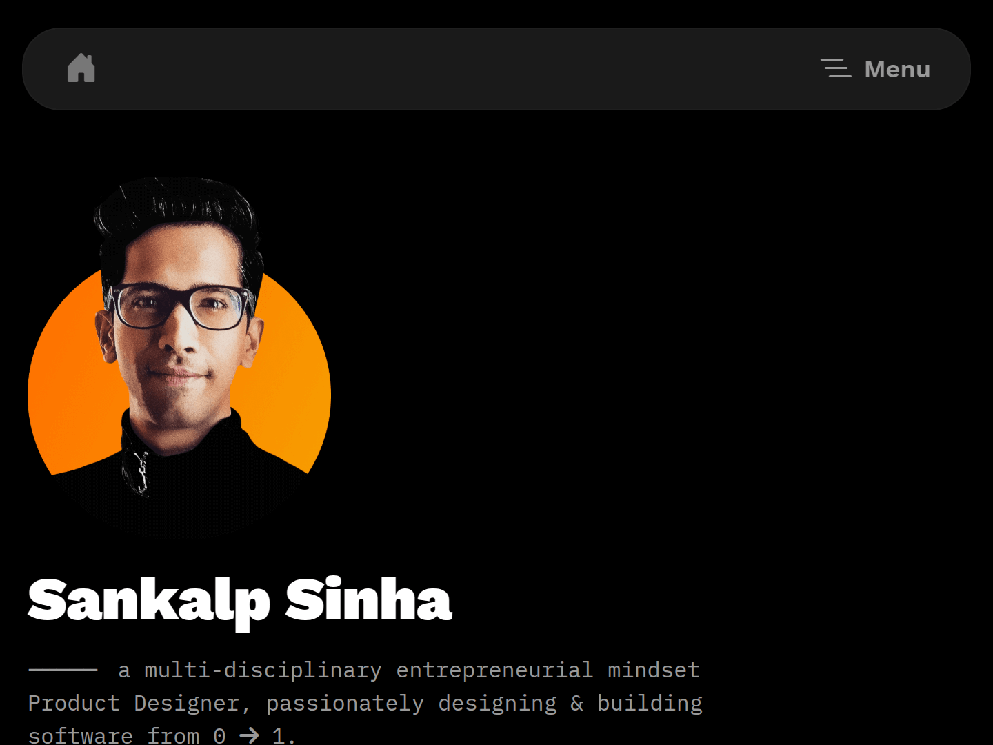 Sankalp Sinha Portfolio