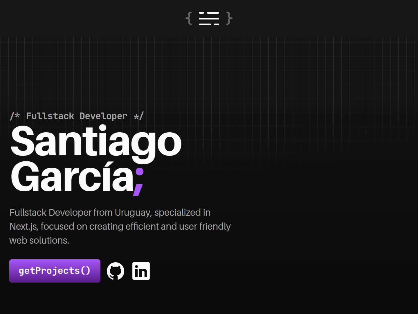 Santiago García Portfolio