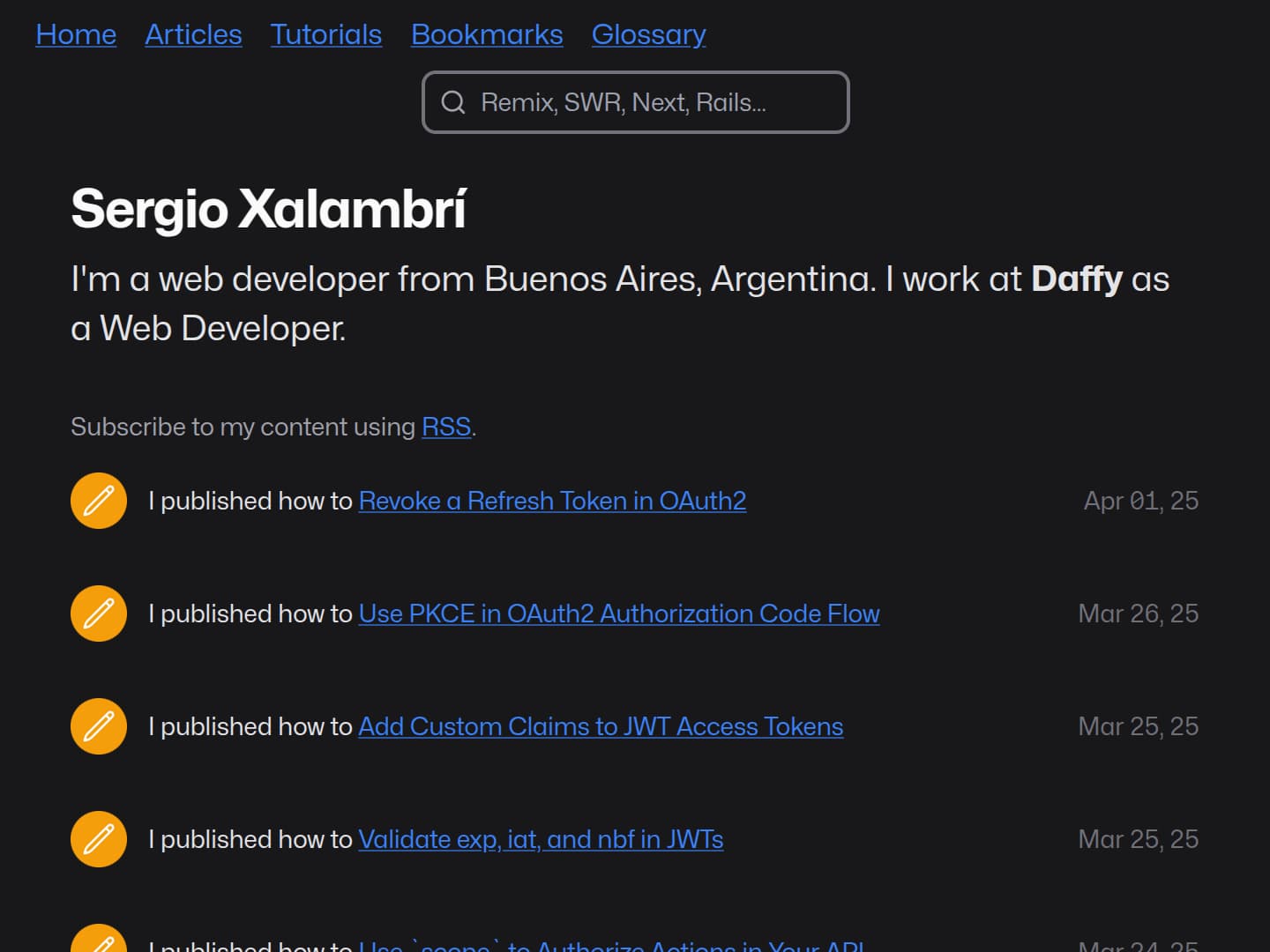 Sergio Xalambrí Portfolio