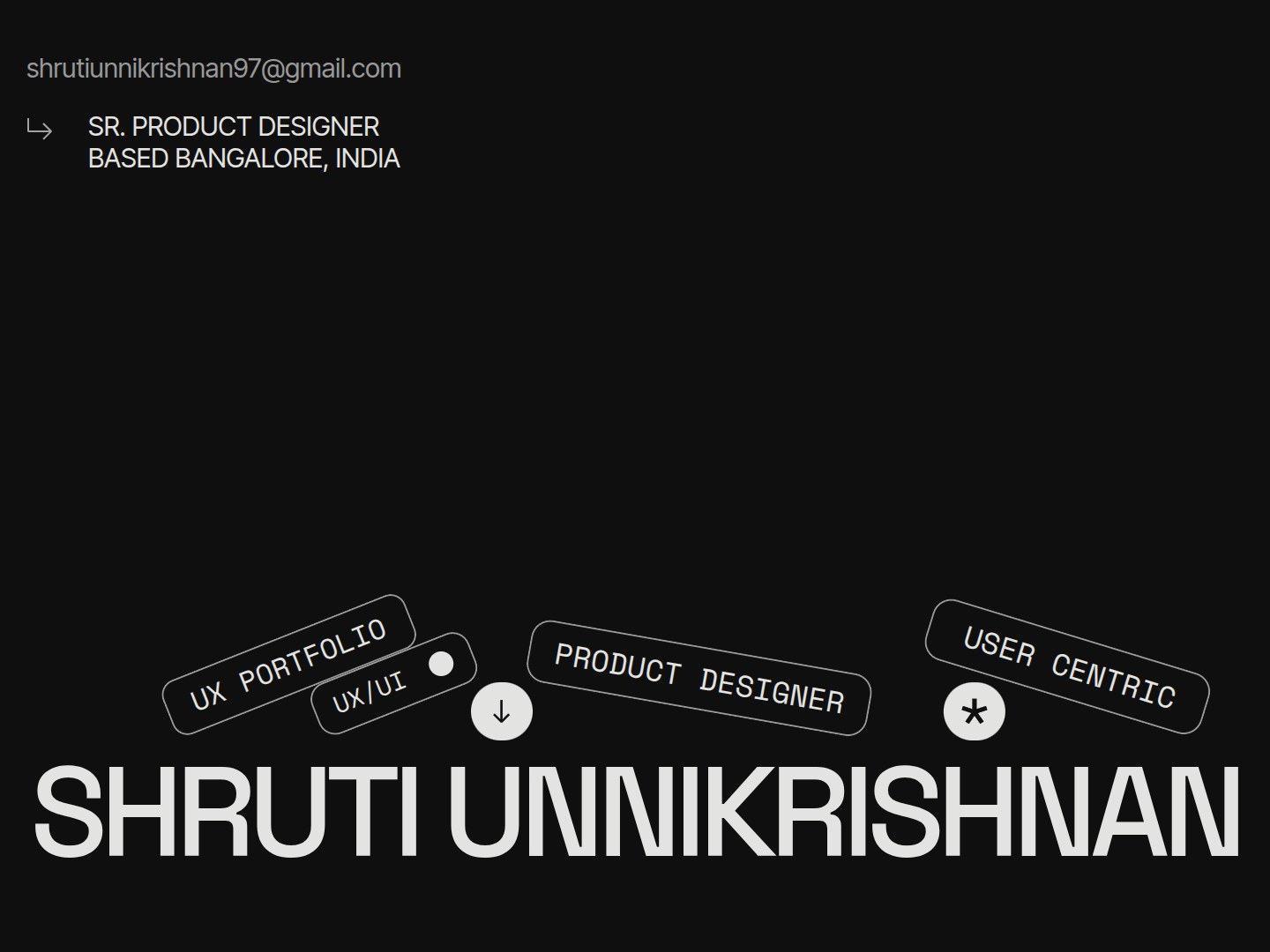 Shruti Unnikrishnan Portfolio