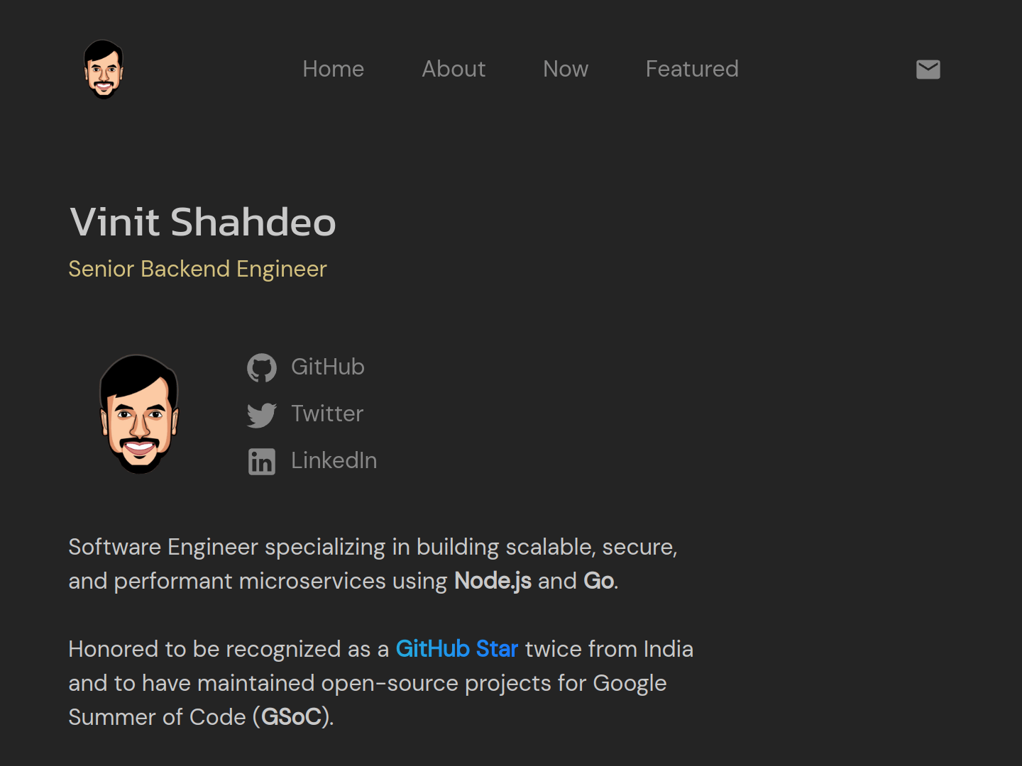 Vinit Shahdeo Portfolio