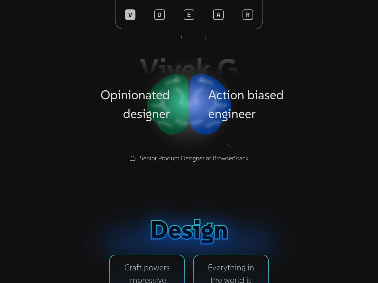 Vivek G Portfolio