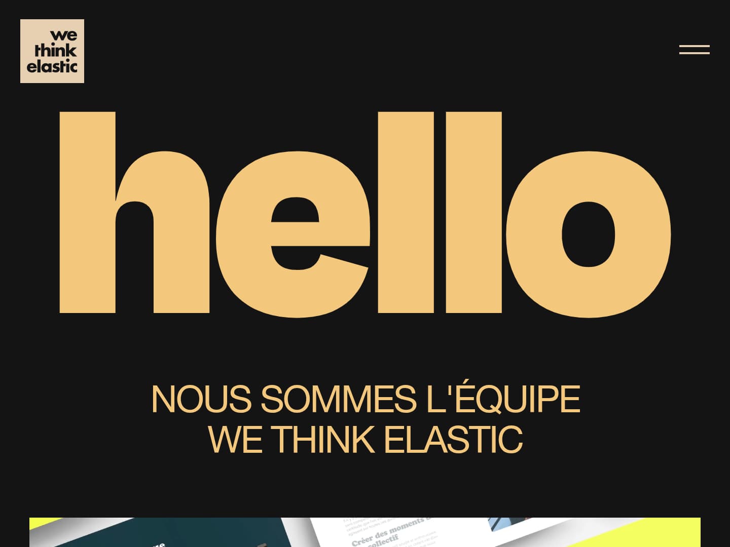 We Think Elastic Portfolio